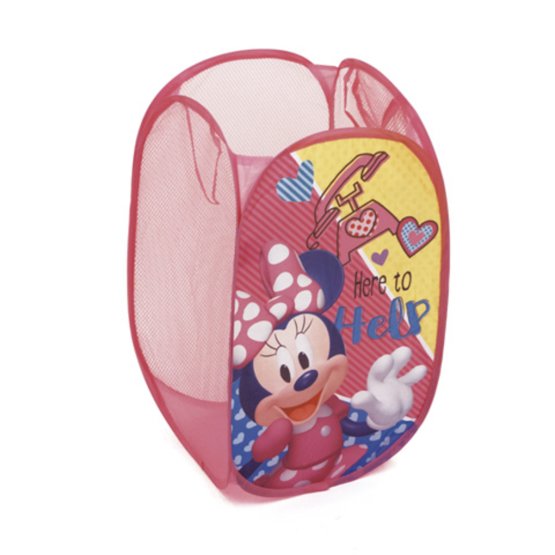 Children folding basket to toys Minnie Mouse