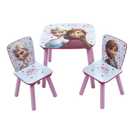 Children table with chairs Frozen - violet-blue