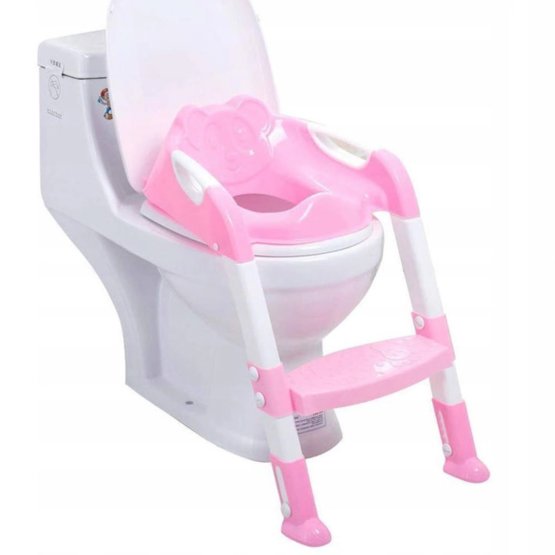 Chair and steps to the toilet - pink
