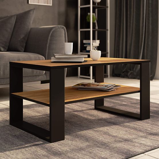 ALEX COFFEE TABLE OAK CRAFT / BLACK