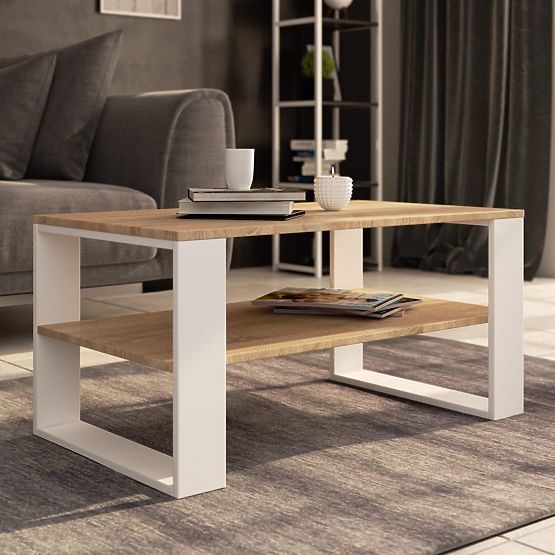 ALEX COFFEE TABLE OAK SONOMA / WHITE