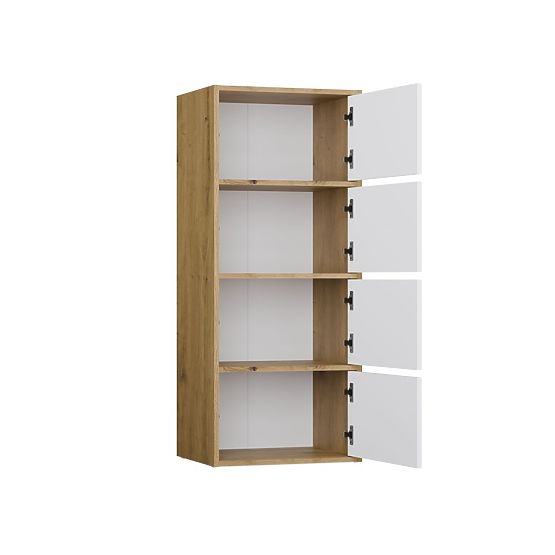 ALMA Sideboard Front WHITE Body ARTISAN OAK