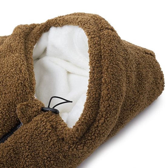 Alpaca children's fleece jacket - ivory