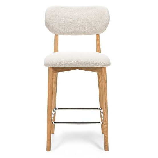 Amalfi Bar Stool, Cream, Oak