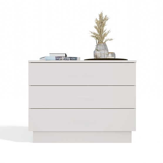 AMBER 3S Chest of Drawers 3 Drawers for Bedroom Living Room CASHMERE Beige