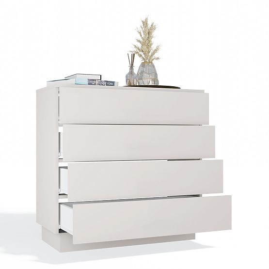 AMBER 4S Dresser Cabinet 4 Drawers for Bedroom Living Room CASHMERE Beige