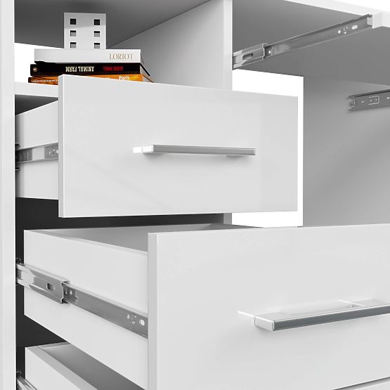 ANA PK WHITE / WHITE GLOSS DESK