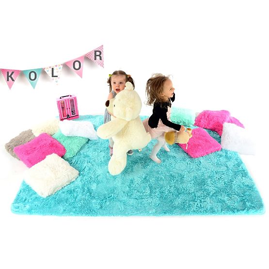 AZURE Children's Plush Rug