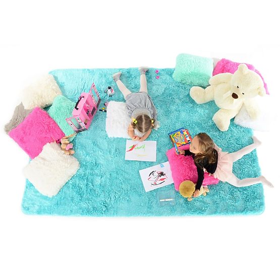 AZURE Children's Plush Rug