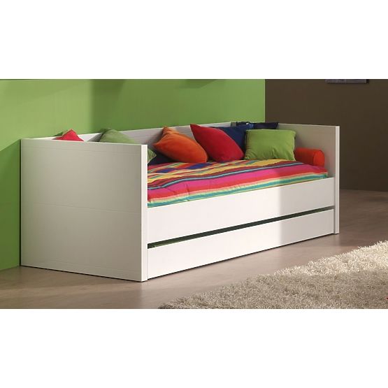 Children's Bed with Backrest Lara - White