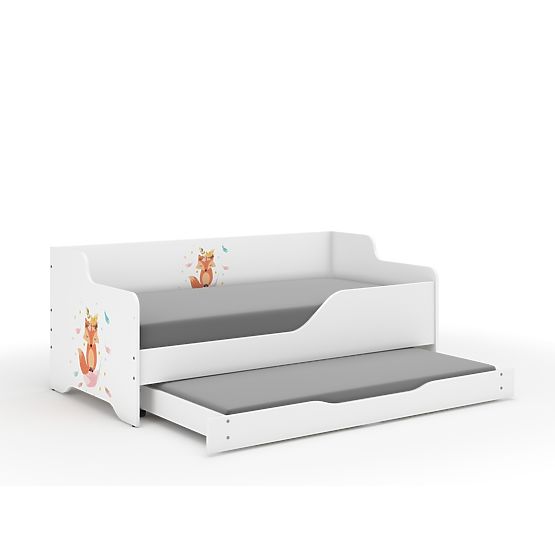 Children's Bed with Backrest LILU 160 x 80 cm - Fox