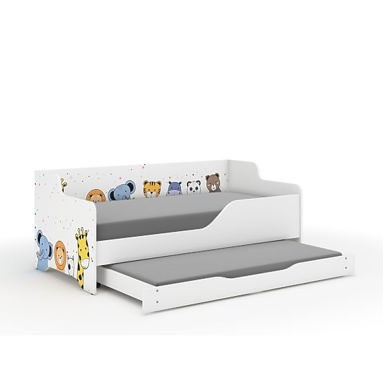 Children's Bed with Back LILU 160 x 80 cm - ZOO