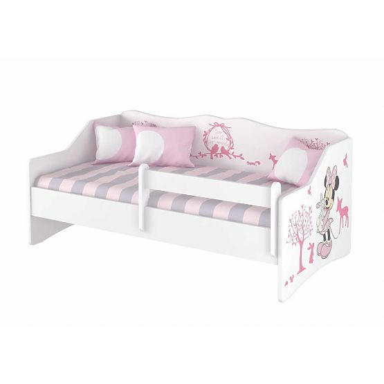 Baby bed with back - Minnie Mouse and animals
