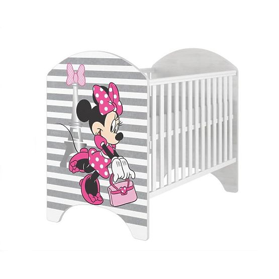 Children's Crib Minnie Mouse Eiffel Tower