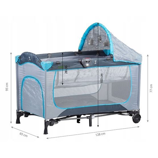 Baby travel cot and cradle 2in1