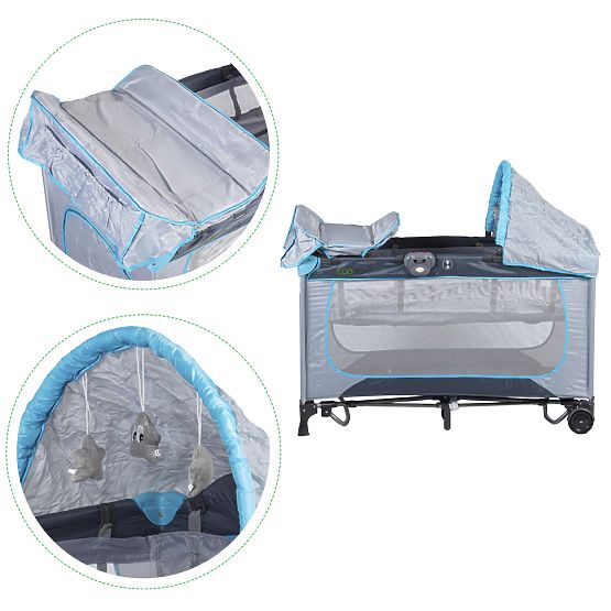 Baby travel cot and cradle 2in1