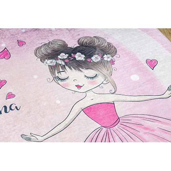 BAMBINO 2161 Washing Mat Ballerina, Kitty for Kids Anti-Slip - Pink