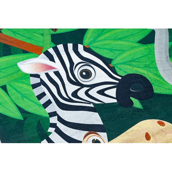 BAMBINO 2705 Washing Mat Animals, Africa for Children Anti-slip - Green/Brown