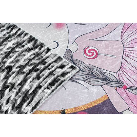 BAMBINO 48060 Washing Mat Princess, Stars for Children Anti-Slip - Pink