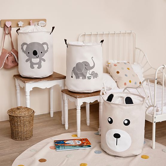 Toy Basket - Elephants
