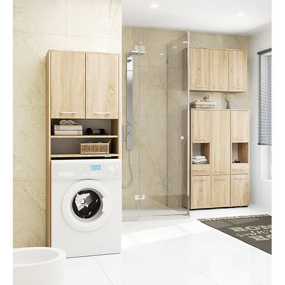 BATHROOM CABINET FIN COLUMN 30 2D 1SZ 85cm PK OAK SONOMA