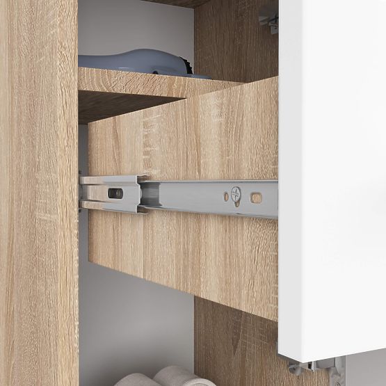 BATHROOM CABINET FIN COLUMN 30 2D 1SZ 85cm PK OAK SONOMA / WHITE