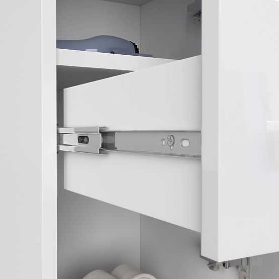 BATHROOM CABINET FIN COLUMN 30 2D 1SZ 85cm WHITE GLOSS