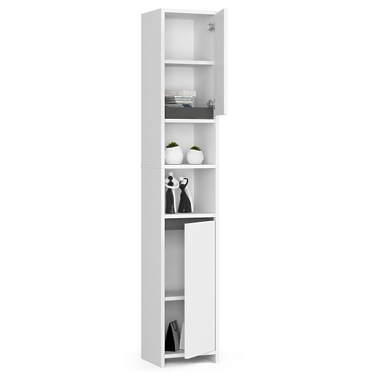 Bathroom Cabinet Uni - White - 2 Doors 2 Compartments
