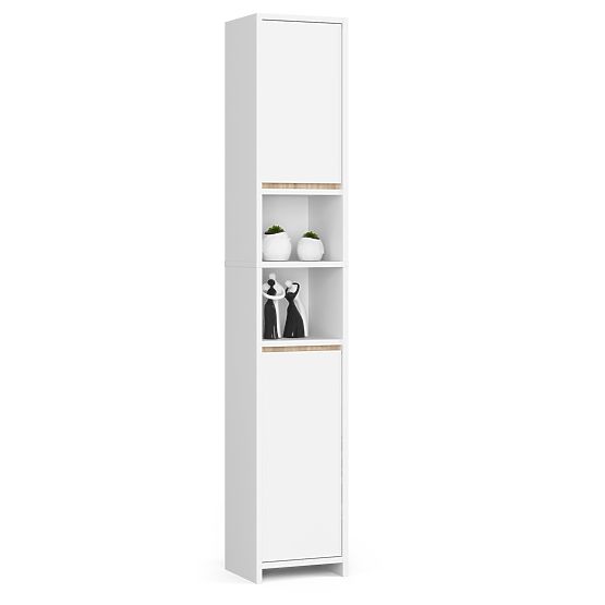 Bathroom Cabinet Uni - White - 2 Doors 2 Compartments