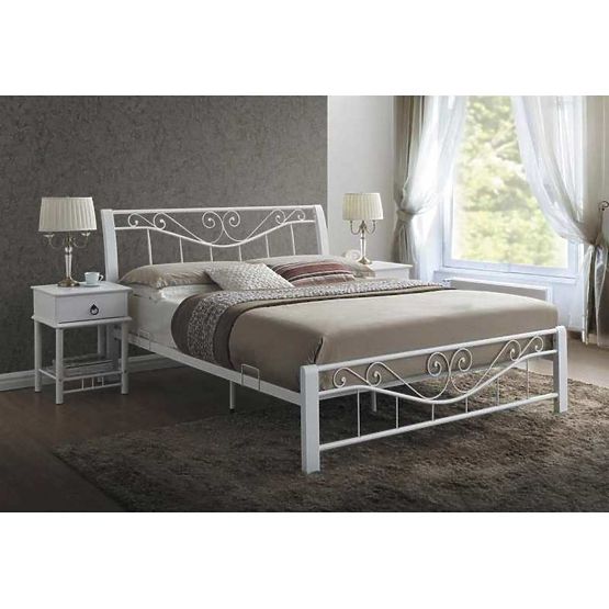 Bed BARBEL 160x200cm white