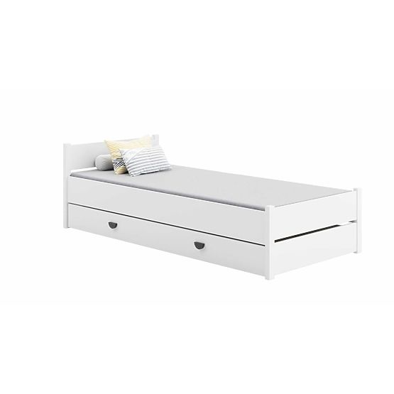 Bed MARCEL 200x90 white with drawer