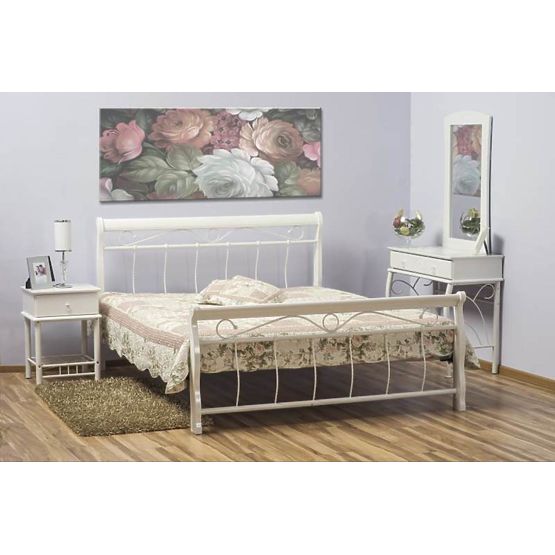 Bed VENECJA white 120x200cm
