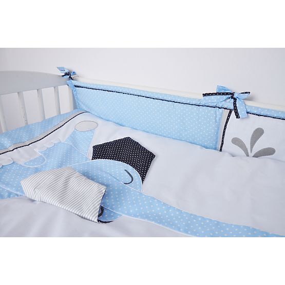 Children's 2-Piece Bedding Set Elephant Blue
