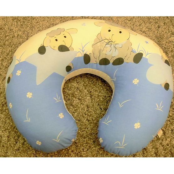 Bedding set for cribs 135x100cm Lamb - blue