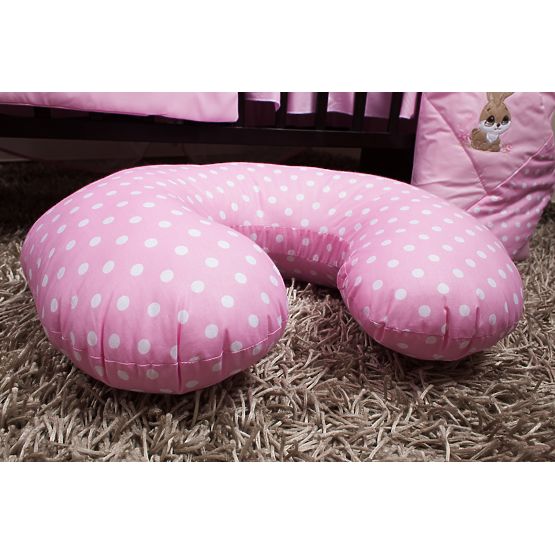 Bedding set for cribs 135x100cm Rabbit pink