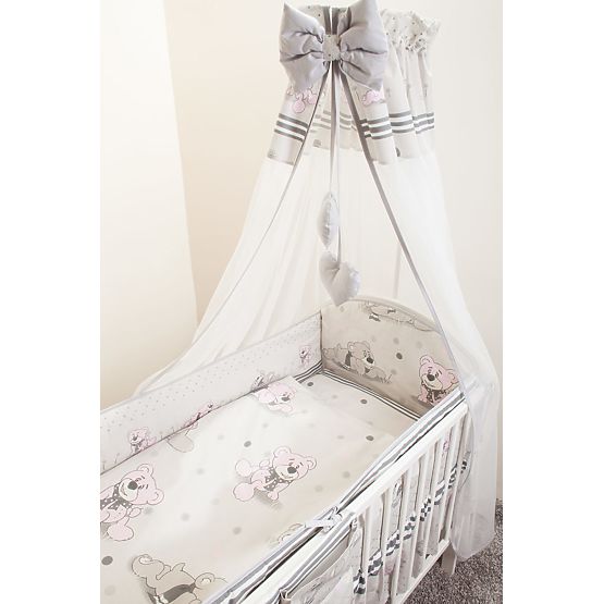 Cot bedding set 120x90cm Dreamer gray