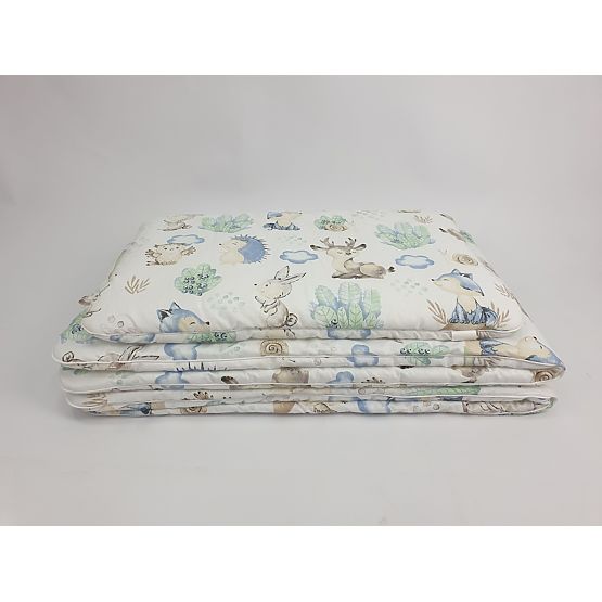 Bedding with filling - Hedgehog and friends