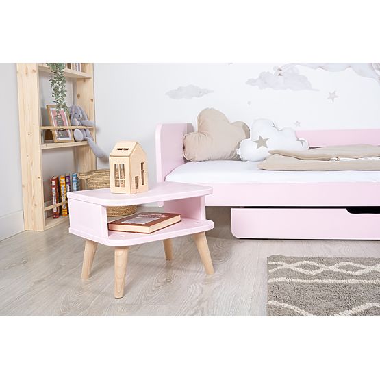 Bedside table NELL - powder pink