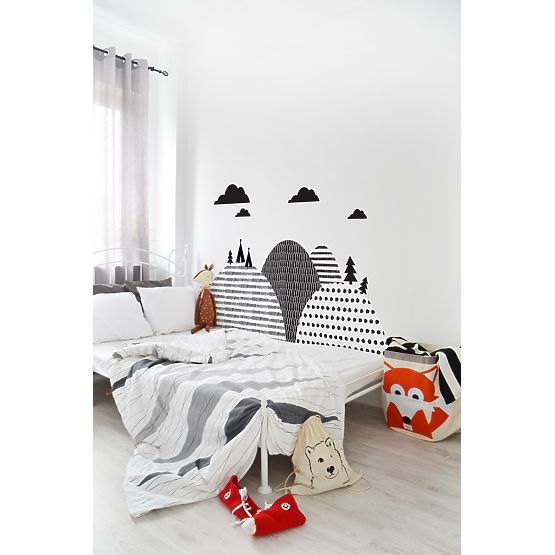 Behind the bed decoration DEKORNIK - Mountains Scandinavian