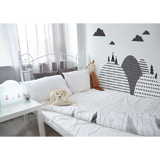 Behind the bed decoration DEKORNIK - Mountains Scandinavian