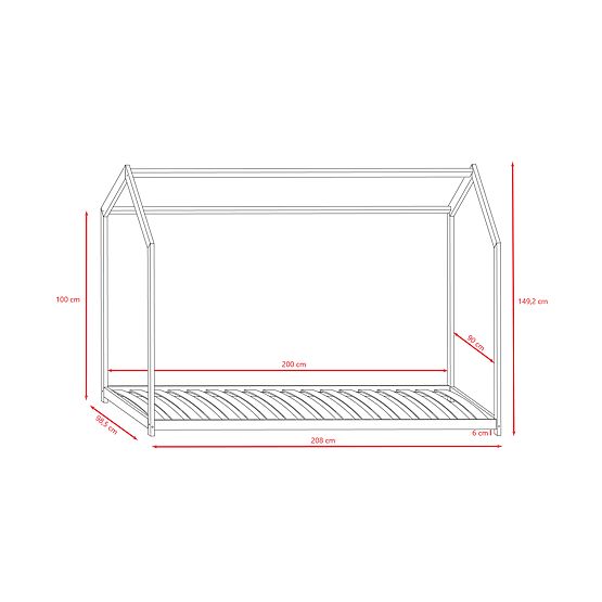Children's House Bed Bella - White