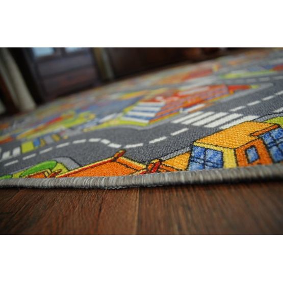 Children's carpet BIG CITY - gray
