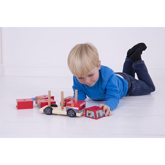 Bigjigs Baby Stacking Fire Truck