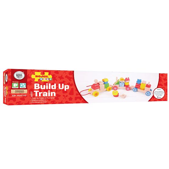 Bigjigs Baby Wooden Stacking Train