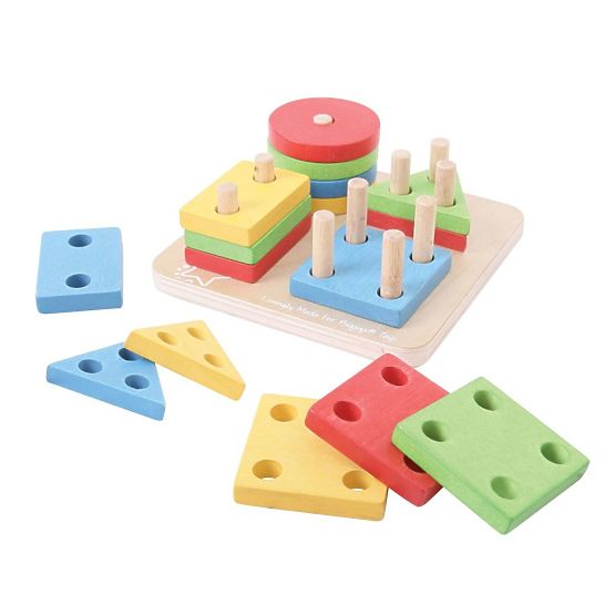 Bigjigs learning about shapes and colors