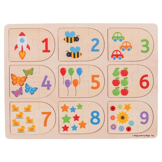 Bigjigs puzzle - counting and shapes
