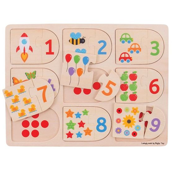 Bigjigs puzzle - counting and shapes