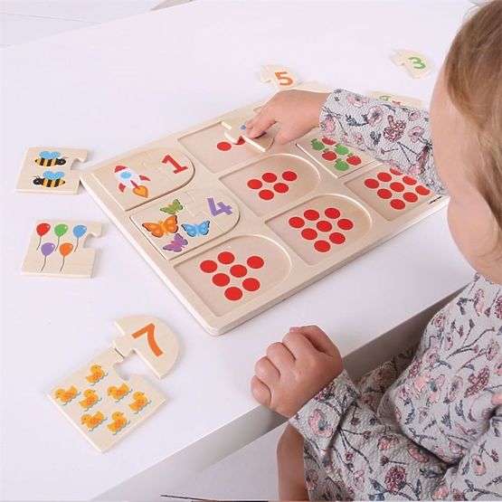 Bigjigs puzzle - counting and shapes