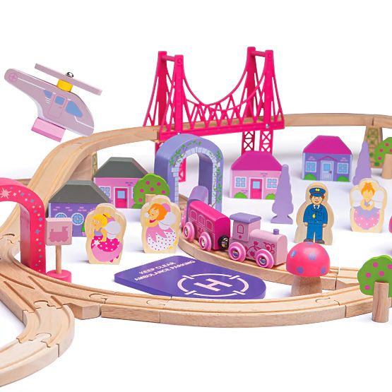 Bigjigs Rail Big wooden princess train track