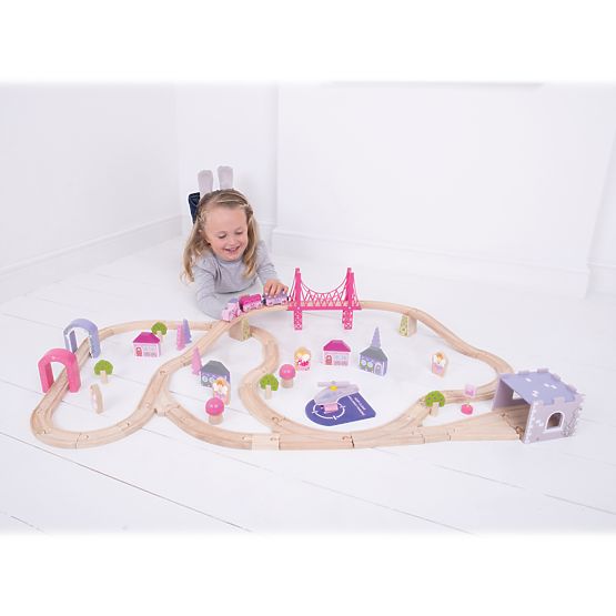 Bigjigs Rail Big wooden princess train track